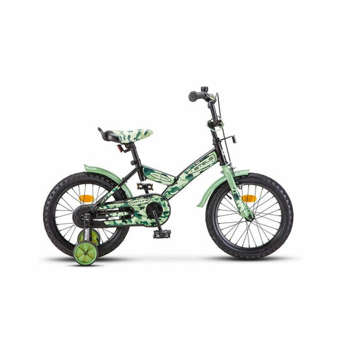 Велосипед Stels Fortune V010 колеса 16 детский хаки-черный 860000₽