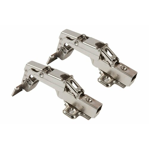 Lemax PROF Петля clip-on с доводчиком 165 градусов накладная, Д85 Ш65 В70, никель 2pcs-M402-Full серебристый