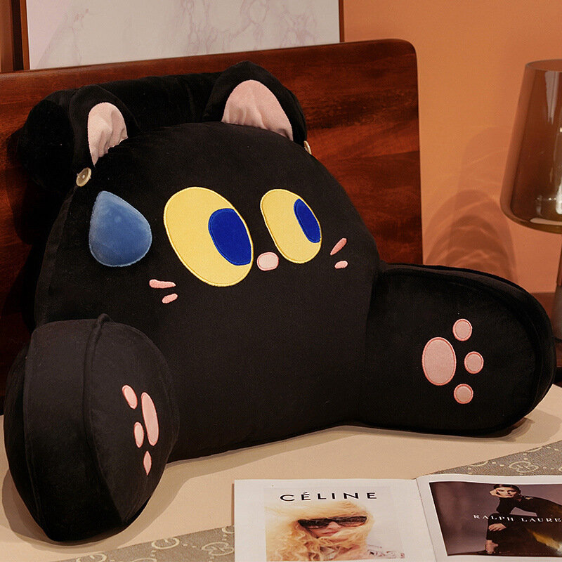 Кошка с потным лицом, поддержка поясницы, съемный чехол - 75x50см