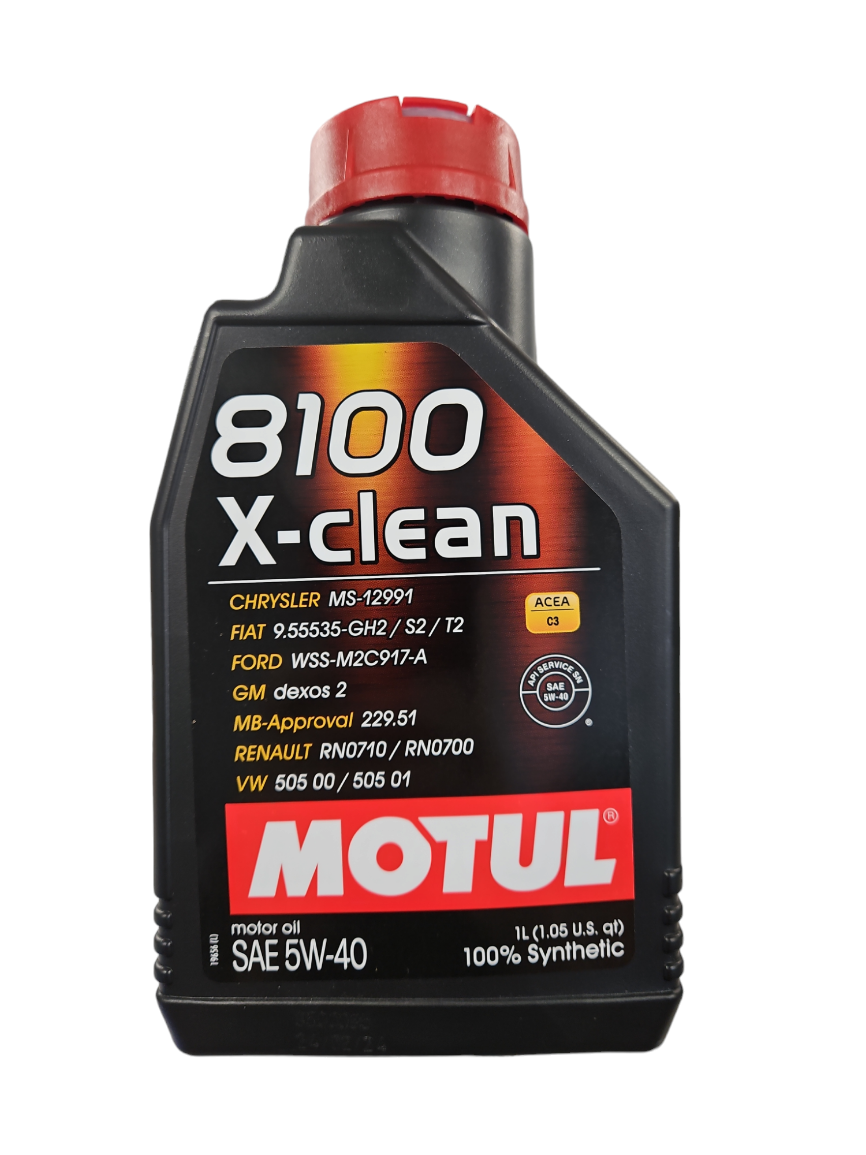 Синтетическое моторное масло Motul 8100 X-clean 5W40, 1 л, 1 шт.