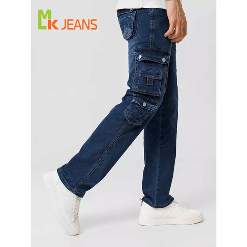 фото Джинсы карго mkjeans, размер 38, blue