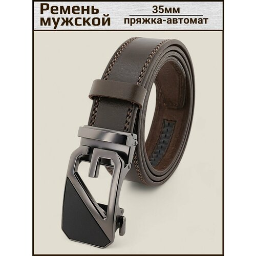 фото Ремень aksybelt для мужчин, размер 115, коричневый