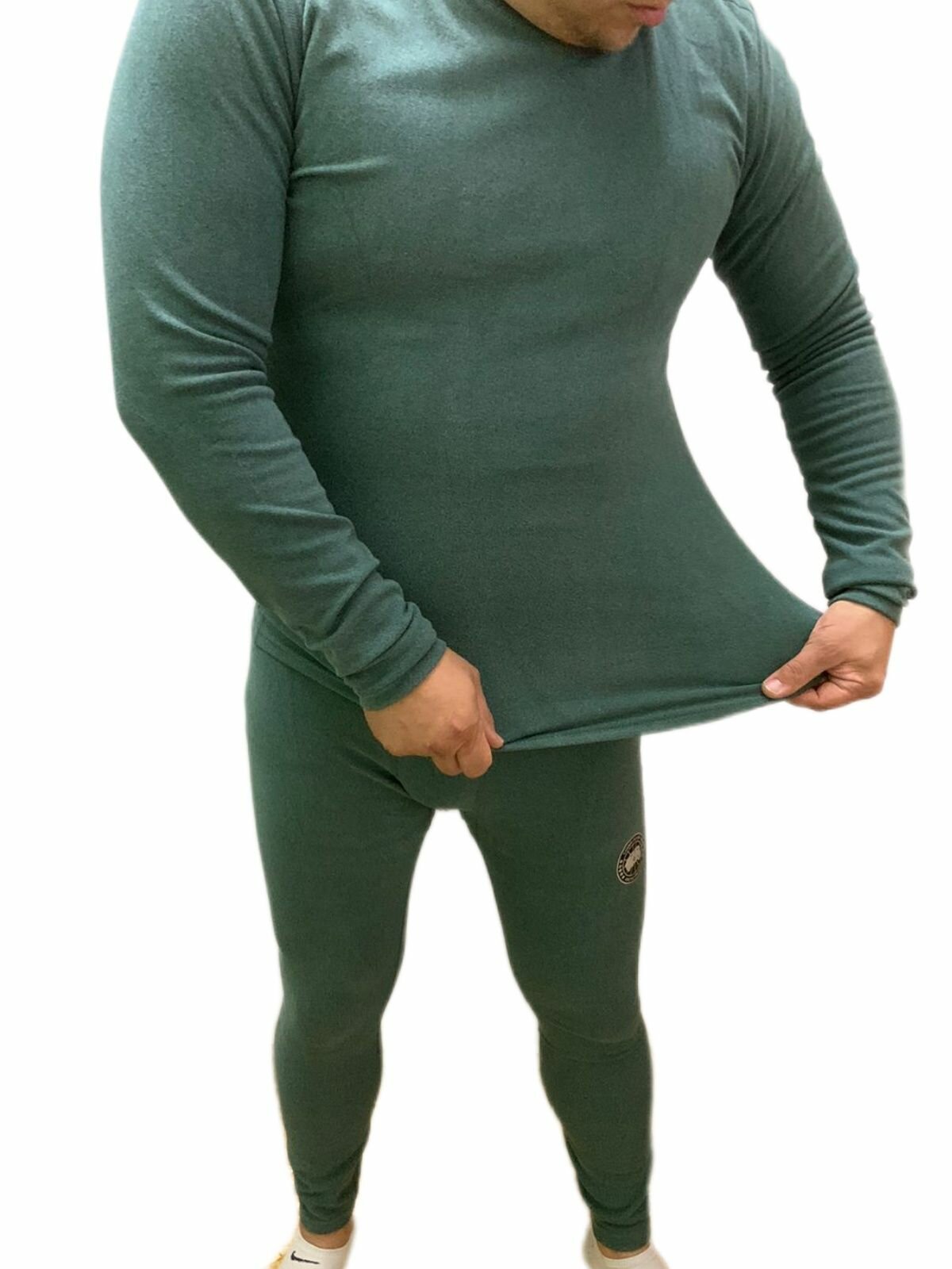 Комплект термобелья  Базовая коллекция, размер M, зеленый — фото 1