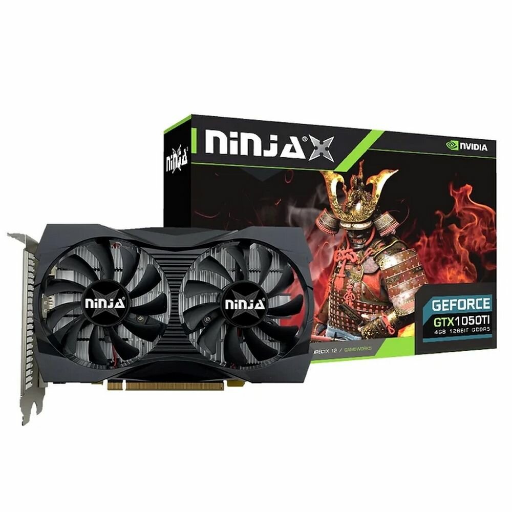 Видеокарта Ninja (Sinotex) GTX1050Ti 4GB 128-bit GDDR5 DVI-