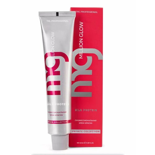 фото Tnl professional крем-краска для волос million glow silk protein, 9.018 светлый блонд прозрачный лакричный, 100 мл