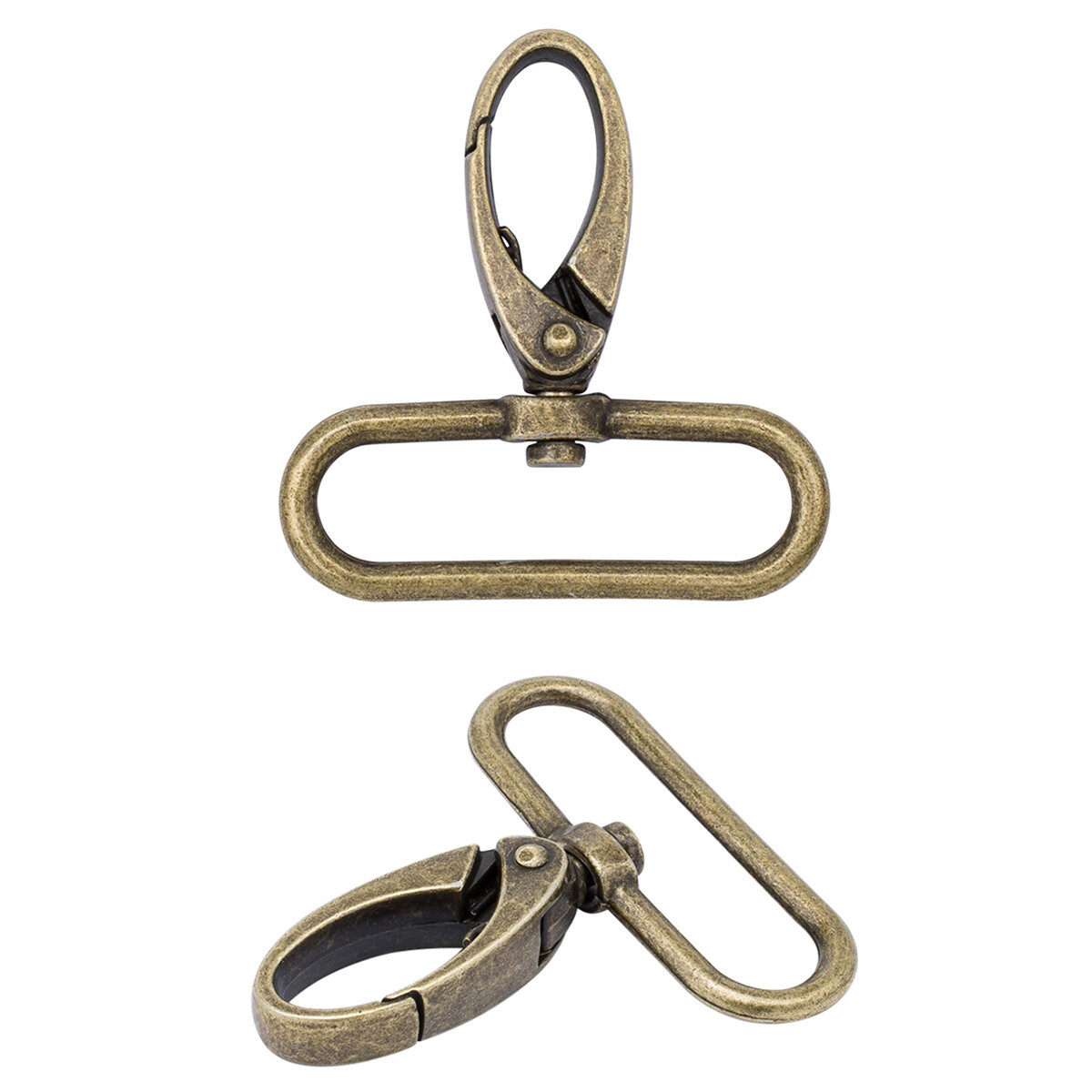 Карабин для сумки поворотный с рамкой, 40 мм (48*52 мм), металл (латунь), 20 шт