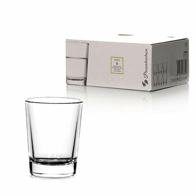 Набор стопок Pasabahce Alanya, стекло, 6 штук, 60 мл, прозрачные. — фото 1