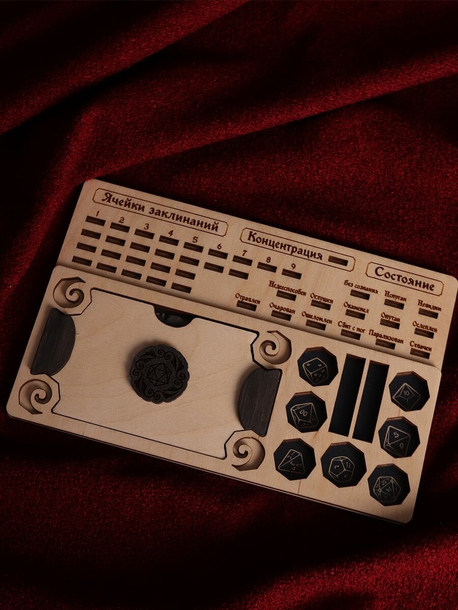 Трекер заклинаний днд "Крит", DnD, dungeons and dragons, счетчик — фото 1