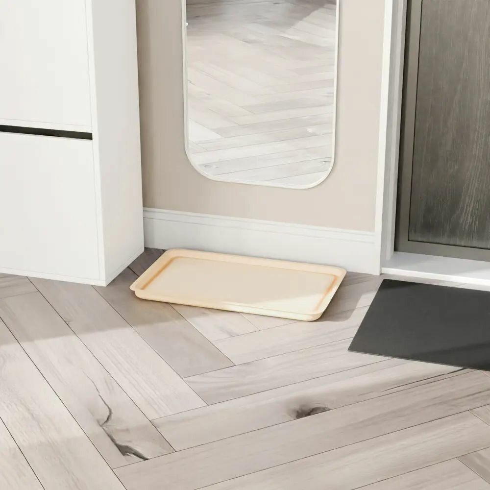 Лоток универсальный полипропилен Лон 31x51 см цвет бежевый