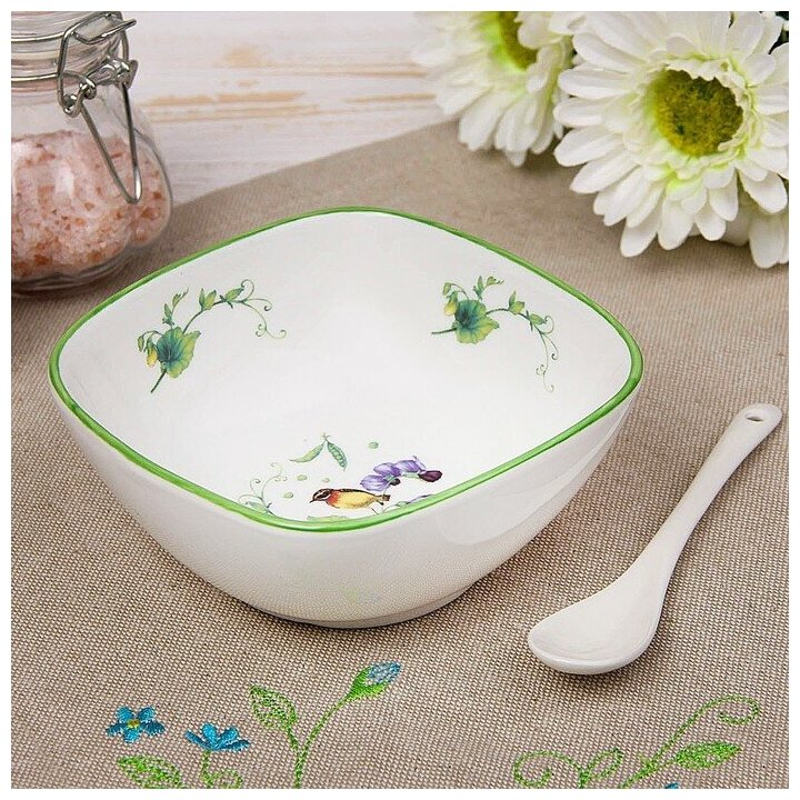 фото Доляна Салатник Зеленый сад, 11.5 см, 0.25 л