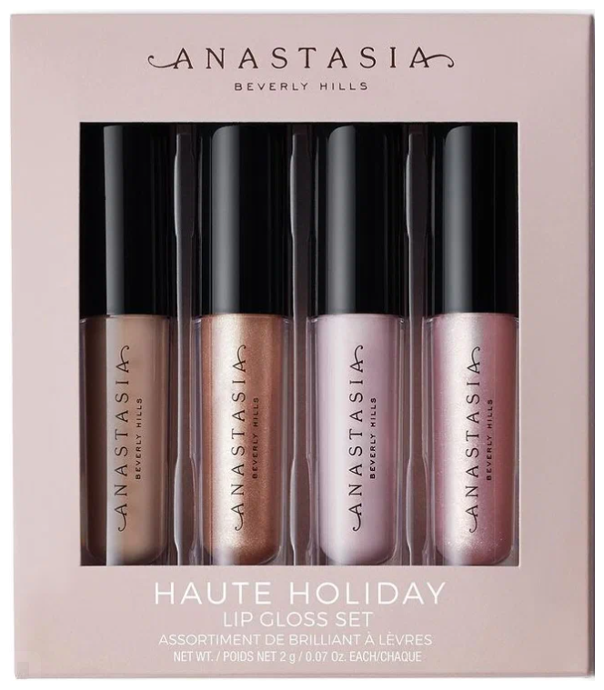anastasia beverly hills haute holiday mini lip gloss set