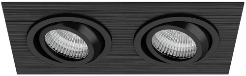 Светильник Lightstar Singo 011622, GU5.3, 100 Вт, 2 лампы, 4000, нейтральный белый, цвет арматуры: черный, цвет плафона: черный