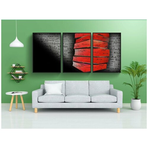 фото Набор модулных постеров для интерьера "литература, мудрость, знать" 60x90 см. в тубусе, без рамки lotsprints