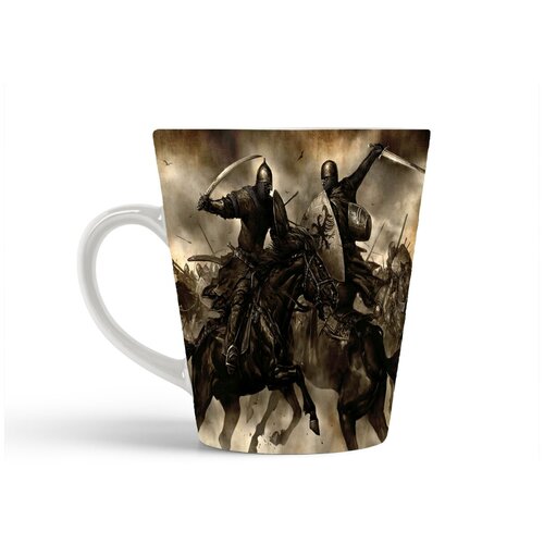 фото Кружка-латте coolpodarok mount and blade всадники сражение