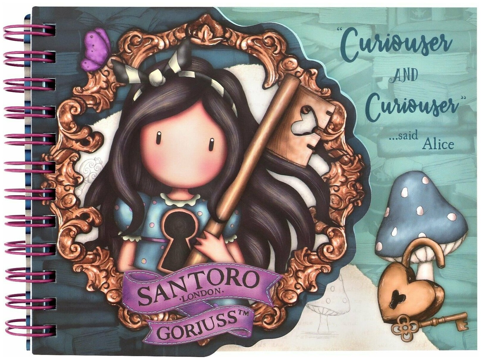 Santoro London Блокнот для девочки Curiosity, санторо Gorjuss