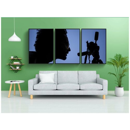 фото Набор модулных постеров для интерьера "фотограф, силуэт, камера" 60x90 см. в тубусе, без рамки lotsprints