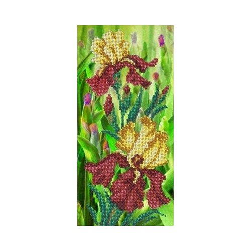 фото Набор золотисто-бордовые ирисы 29х14 русская искусница 602 29х14 русская искусница 602)