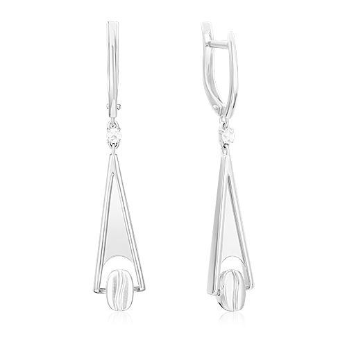 PLATINA jewelry Серьги из белого золота c топазами 02-4910-01-201-1120