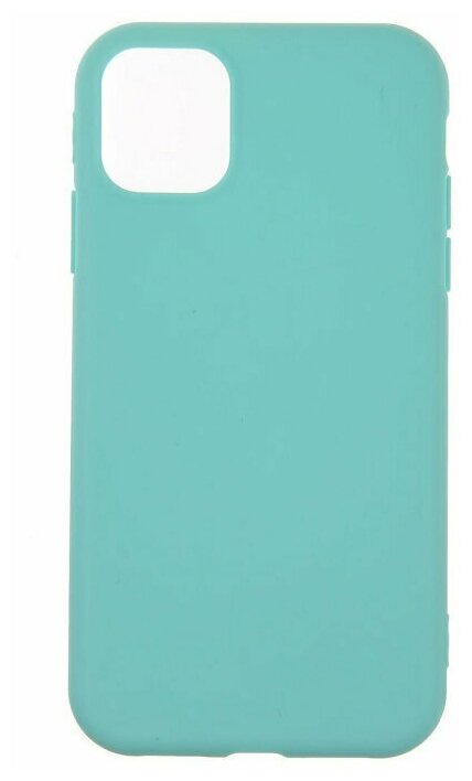 Чехол накладка для iPhone 12 Pro с подкладкой из микрофибры / для айфон 12 Про / бирюзовый