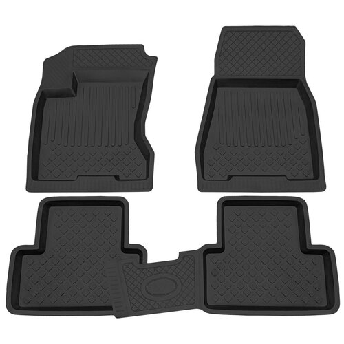 фото Коврики в салон резиновые для nissan x-trail (07-15), rezkon