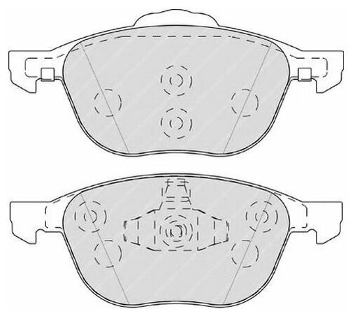 Дисковые тормозные колодки передние Ferodo FDB4319 для Ford C-Max, Ford Focus (4 шт.) - фотография № 13