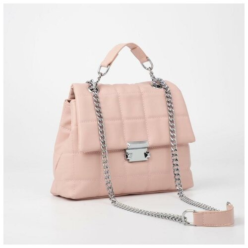 фото Мессенджер, отдел на клапане, длинный ремень, цвет розовый нет бренда