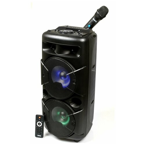 Портативная акустическая система Dialog Oscar AO-20 черный, c караоке, Bluetooth, microSD, USB и FM радио