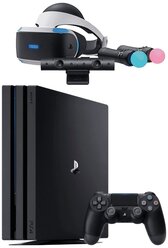 Игровая приставка Sony PlayStation 4 Pro VR set 1000 ГБ HDD, PlayStation Move, черный