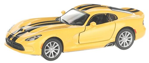 Легковой автомобиль Serinity Toys 2013 Dodge SRT Viper GTS (5363DFKT) 1:36, 13 см, желтый