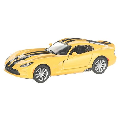 Легковой автомобиль Serinity Toys 2013 Dodge SRT Viper GTS (5363DFKT) 1:36, 13 см, желтый металлическая машинка kinsmart 1 36 2013 srt viper gts police инерционная