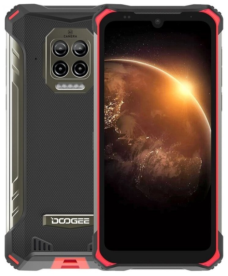 Смартфон DOOGEE S86 6/128 ГБ, Flame Red, черно-красный