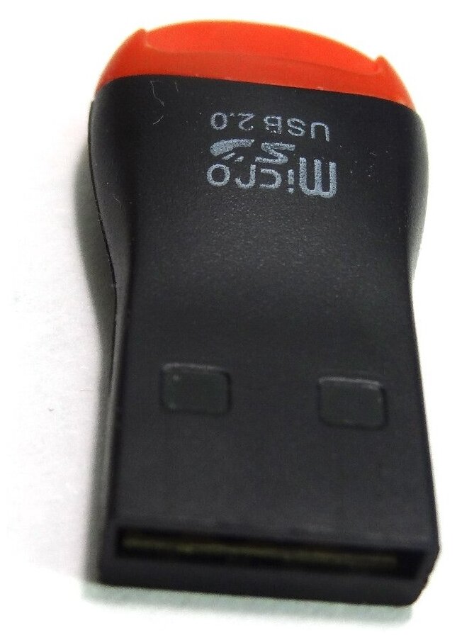 Адаптер USB 2.0, кардридер microSD черный