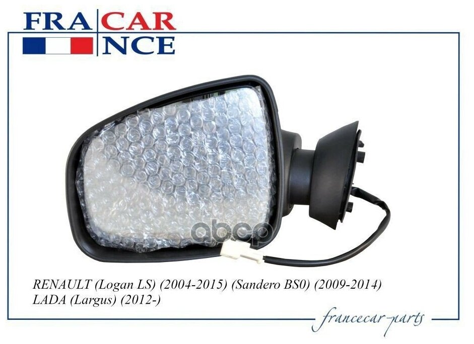 Зеркало заднего вида большое электро левое francecar арт. fcr210365 - Francecar арт. FCR210365