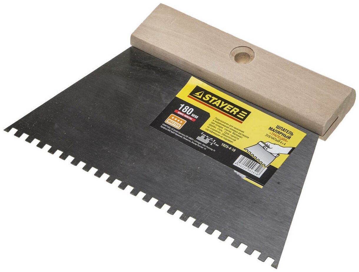 Зубчатый шпатель для наливных полов