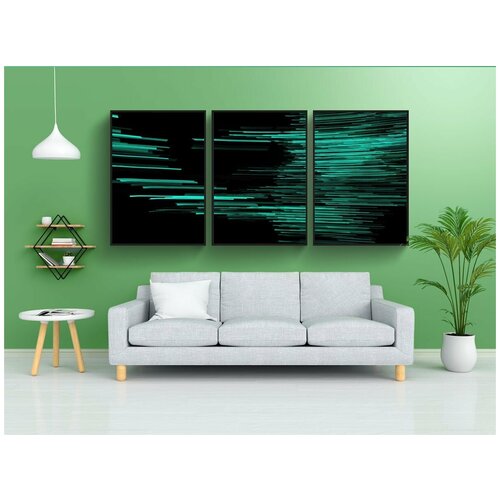 фото Набор модулных постеров для интерьера "огни, тропы, освещенный" 60x90 см. в тубусе, без рамки lotsprints