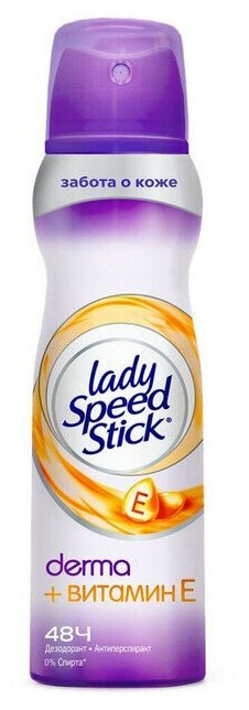 Lady Speed Stick Дезодорант-спрей Derma Витамин Е