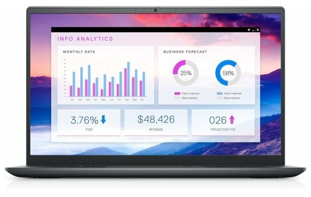 Ноутбук Dell Vostro 5410-4502 Intel Core i5 11300H 31 GHz - 44 GHz 8192 Mb 14 Full HD 1920x1080 512 Gb SSD DVD нет Intel Iris Xe Graphics Windows 10 Home темно-зеленый 144 кг 5410-4502 6888500₽
