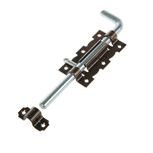 Задвижка дверная ЗД 110-Гб-SL, цвет бронзовый металлик/цинк