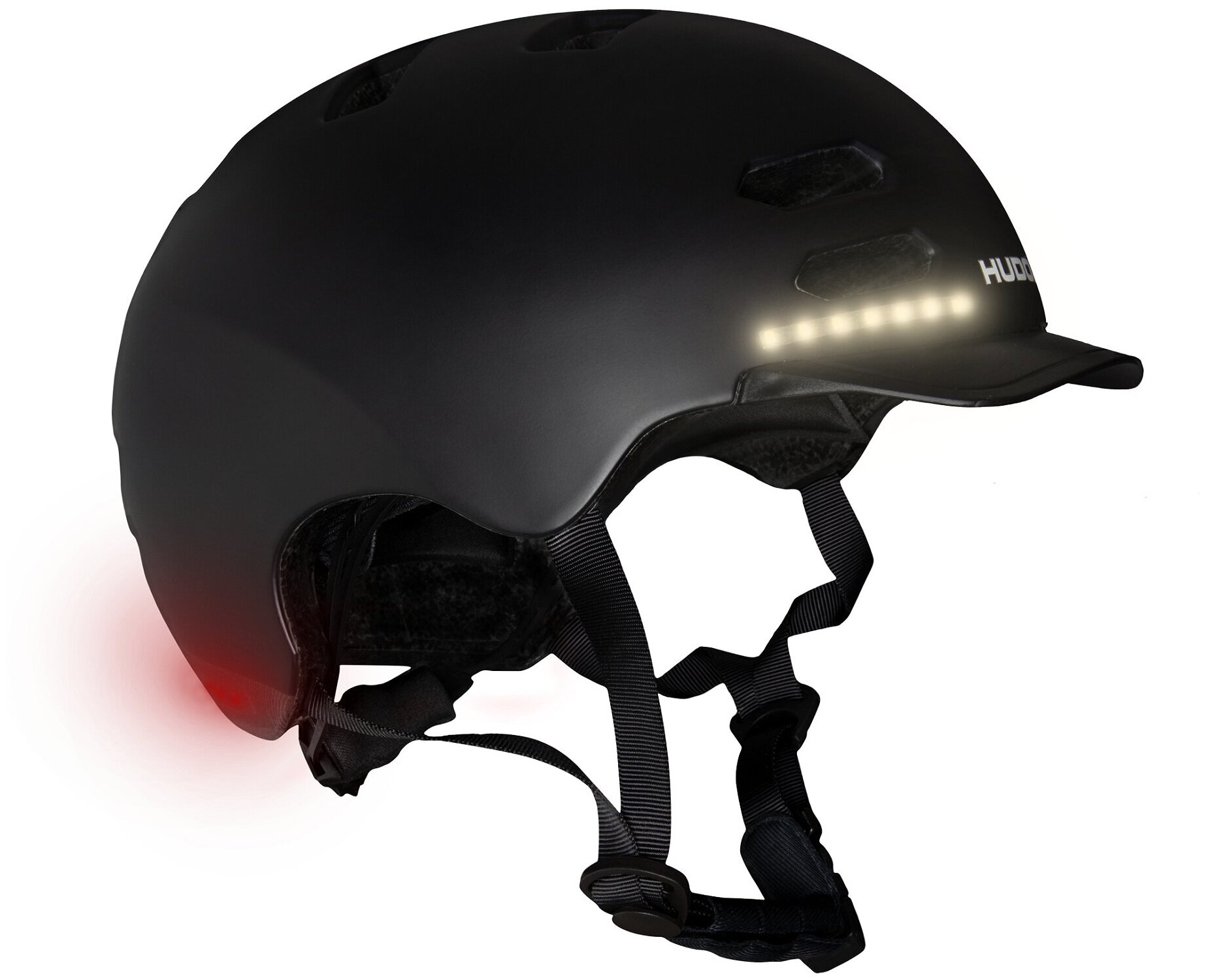 Шлем защитный HUDORA LED (диодная подсветка) размер M (55-58 см) 84175