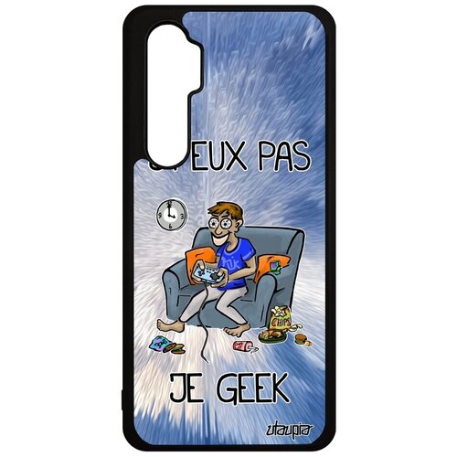 фото Красивый чехол на телефон // xiaomi mi note 10 lite // "не могу - играю!" комикс карикатура, utaupia, голубой