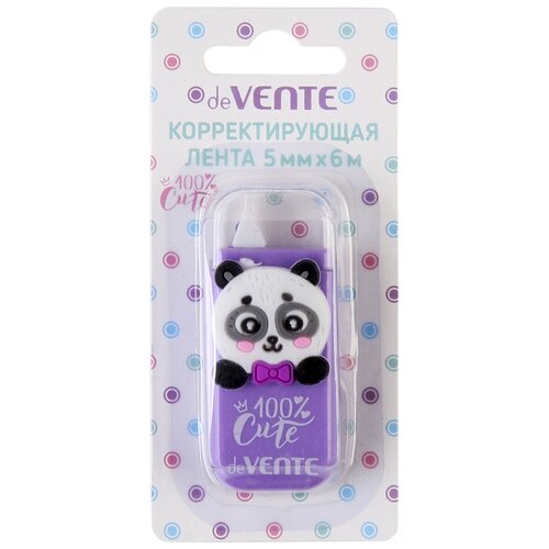 Корректоры deVENTE Корректирующая лента deVENTE. 100% Cute. Panda, 5мм*6м попсокет cute panda