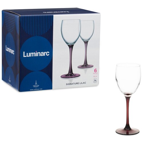 Набор бокалов для вина Luminarc (Люминарк) эталон лилак 6шт, 250мл