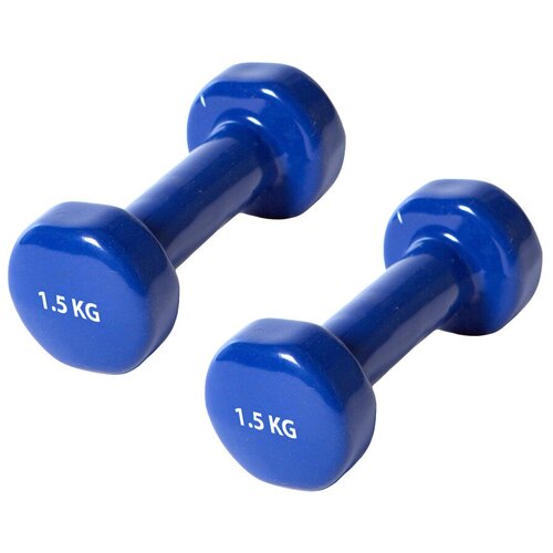 фото Гантели 1.5 кг в виниловой оболочке strong body, пара