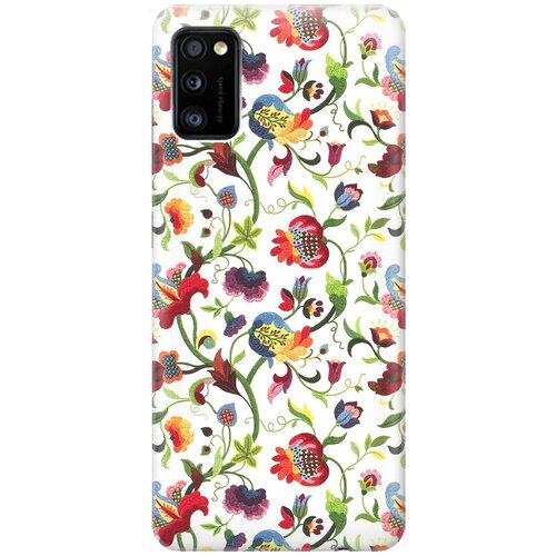 фото Re:pa накладка transparent для samsung galaxy a41 с принтом "цветочный узор"