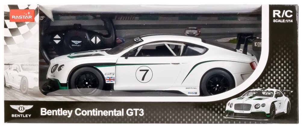 Гоночная машина Rastar Bentley Continental GT3 70600 1:14 35