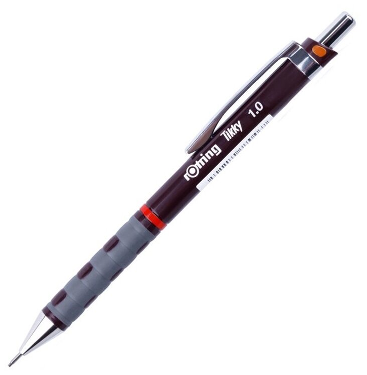 Карандаш механический Rotring Tikky II 1.0мм бордовый - фото №1