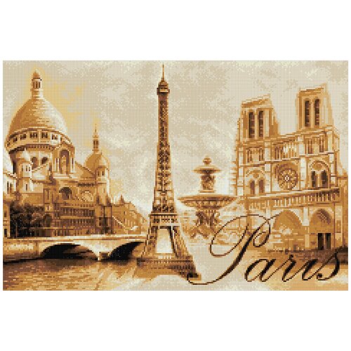Алмазная мозаика фрея История Парижа 40x60 см