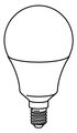 Лампа светодиодная ИКЕА ТРОДФРИ, E14, 8.6 Вт, 4000 К