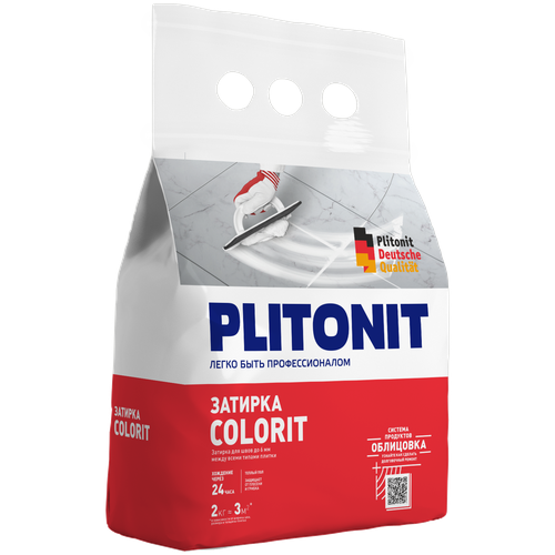 Затирка Plitonit Colorit, 2 кг, светло-серый