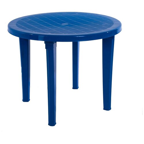 Стол пластиковый арт.СП1-МТ016 круглый (синий)